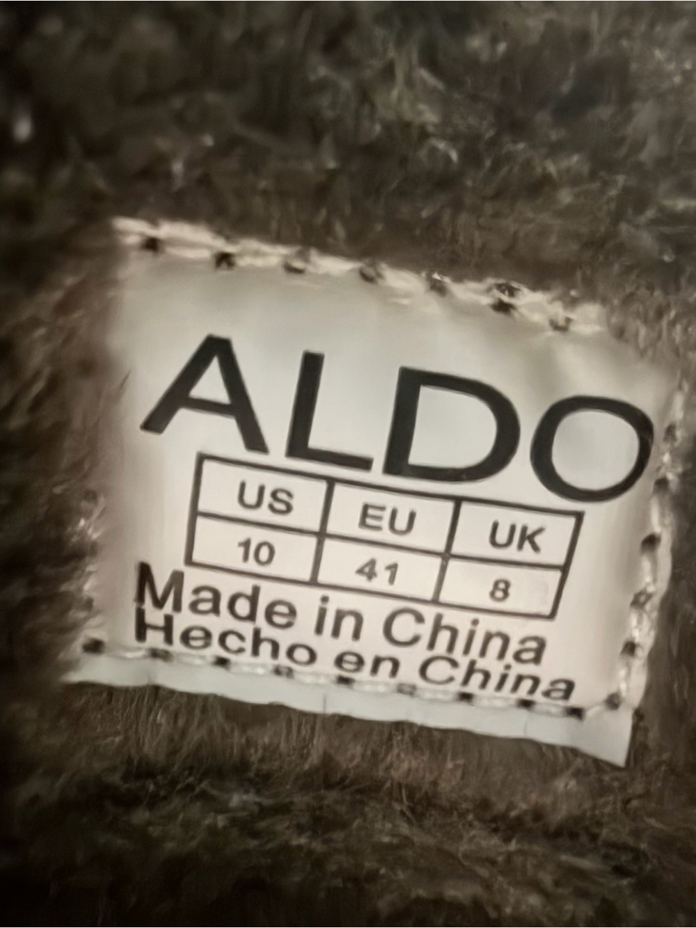 ALDO Brown Leather Faux Fur Lined Ankle Boots Zip Size 10 EU 41 - Picture 11 of 12